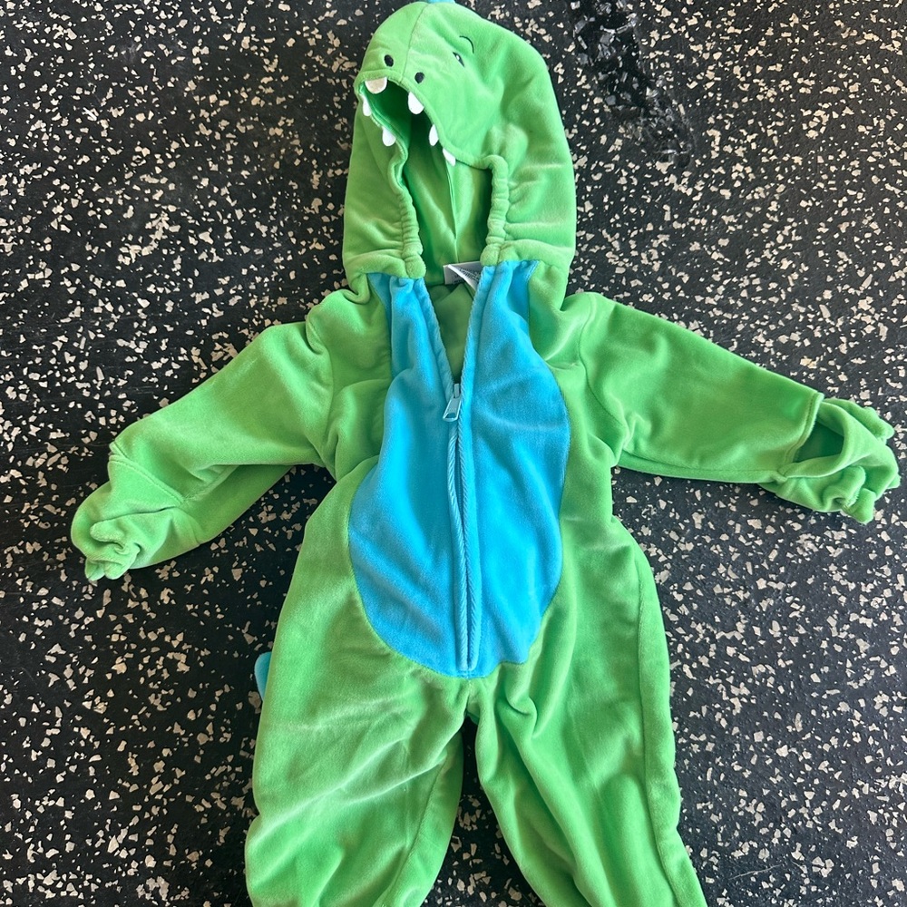 Dinosaur Green and Blue Baby Costume